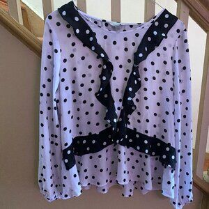 Belle & Sky Polka Dot Blouse XL